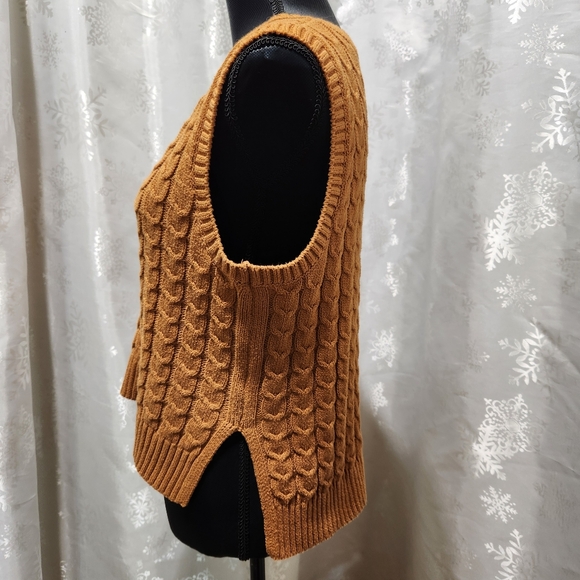Cupcakes and Cashmere Cable Knit Sweater Vest (L) - Picture 4 of 9